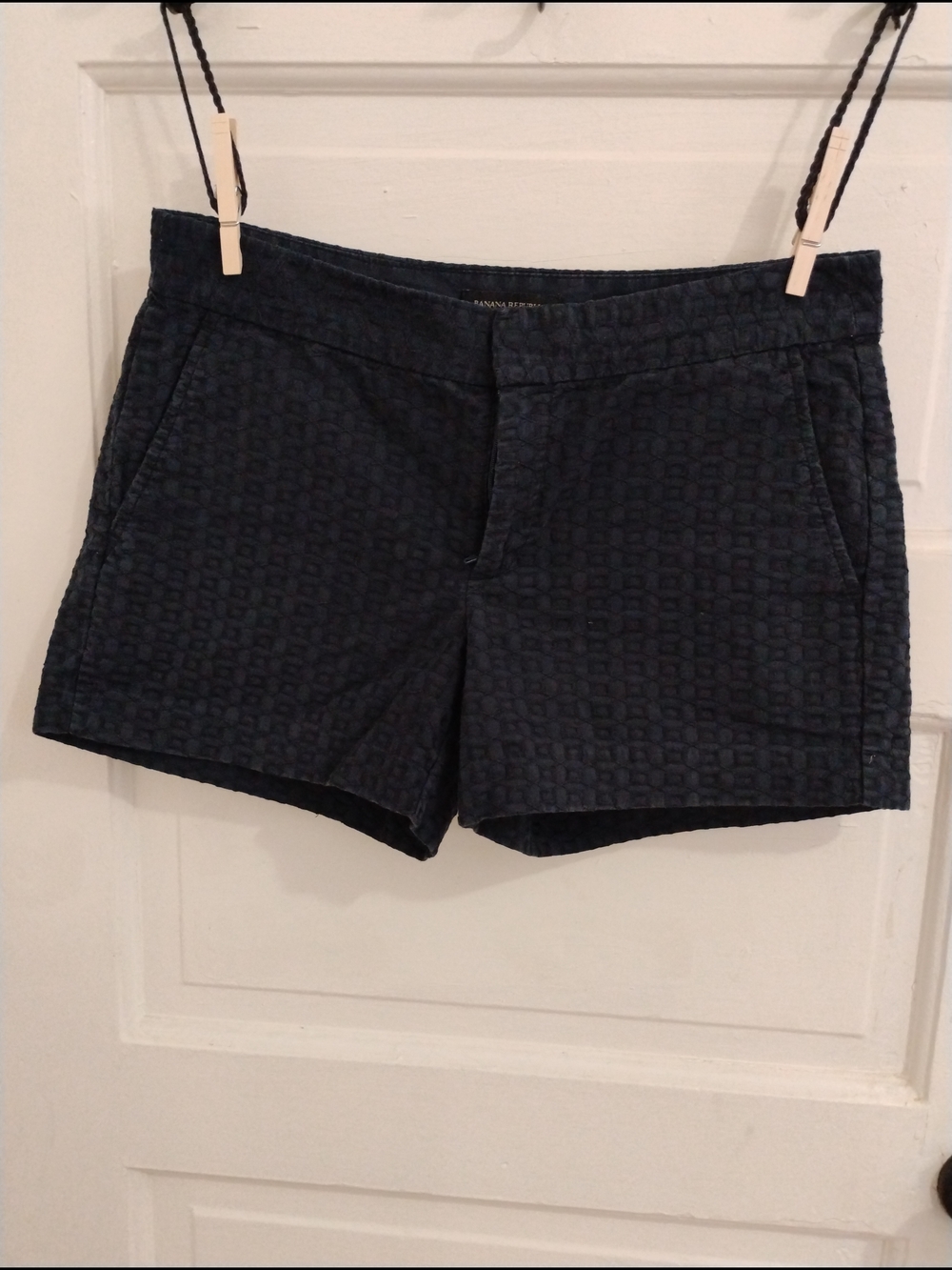 Banana Republic Navy Textured Women’s Shorts